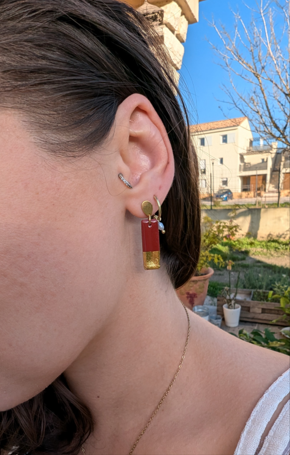 Boucles d'oreilles Bougie • Noël 2024