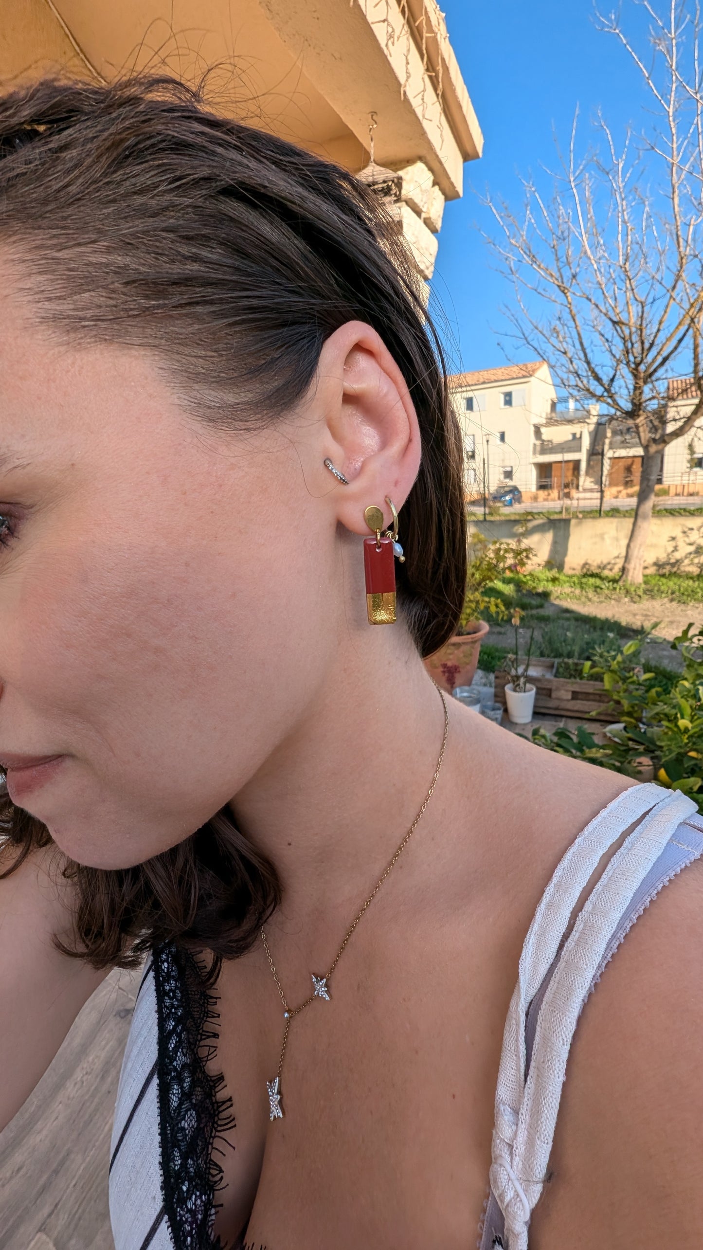 Boucles d'oreilles Bougie • Noël 2024